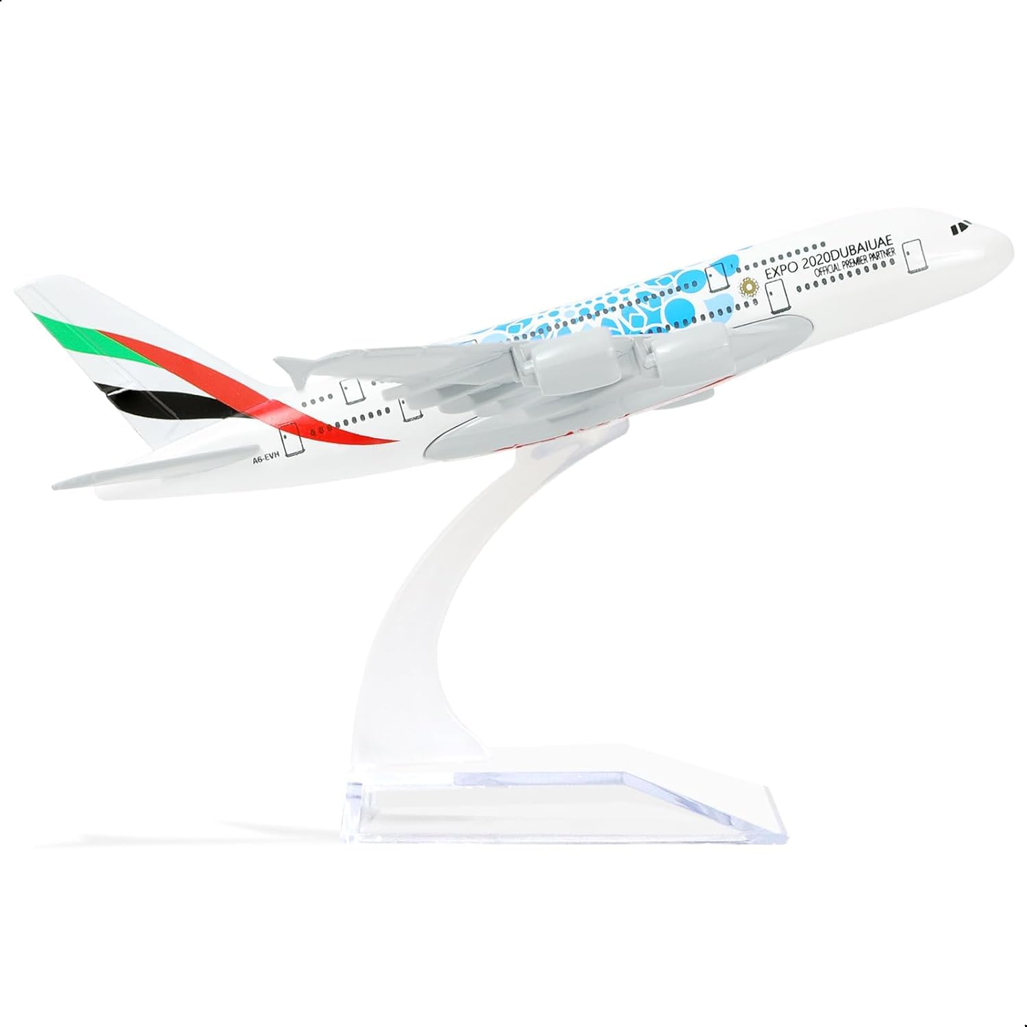 Buy QIYUMOKE Airbus A380 Emirates Airlines 1/400 Die-Cast Metal